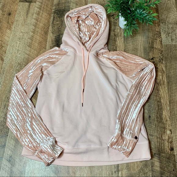 CALIA by Carrie Underwood Tops - Calia Effortless Velvet Hoodie Pink Size M
